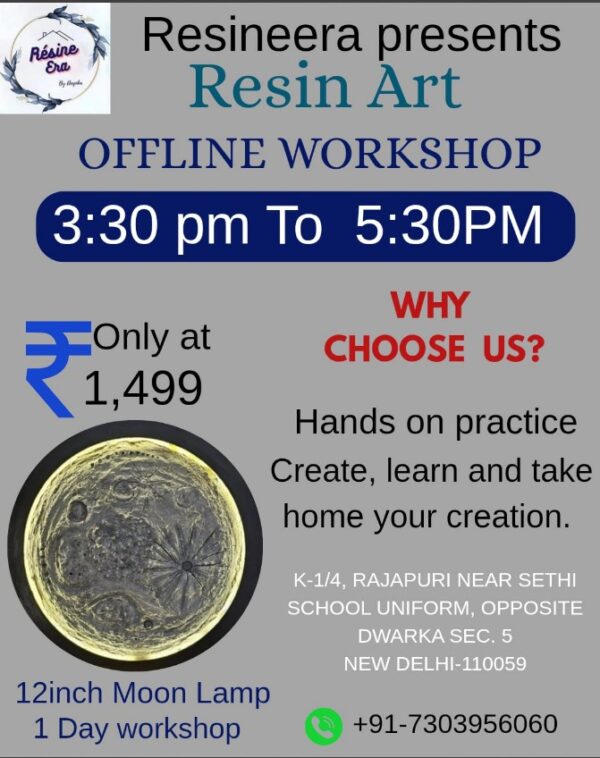 Resin Art Workshop Mother's Day Special | By Résine Era - Rajapuri, New Delhi